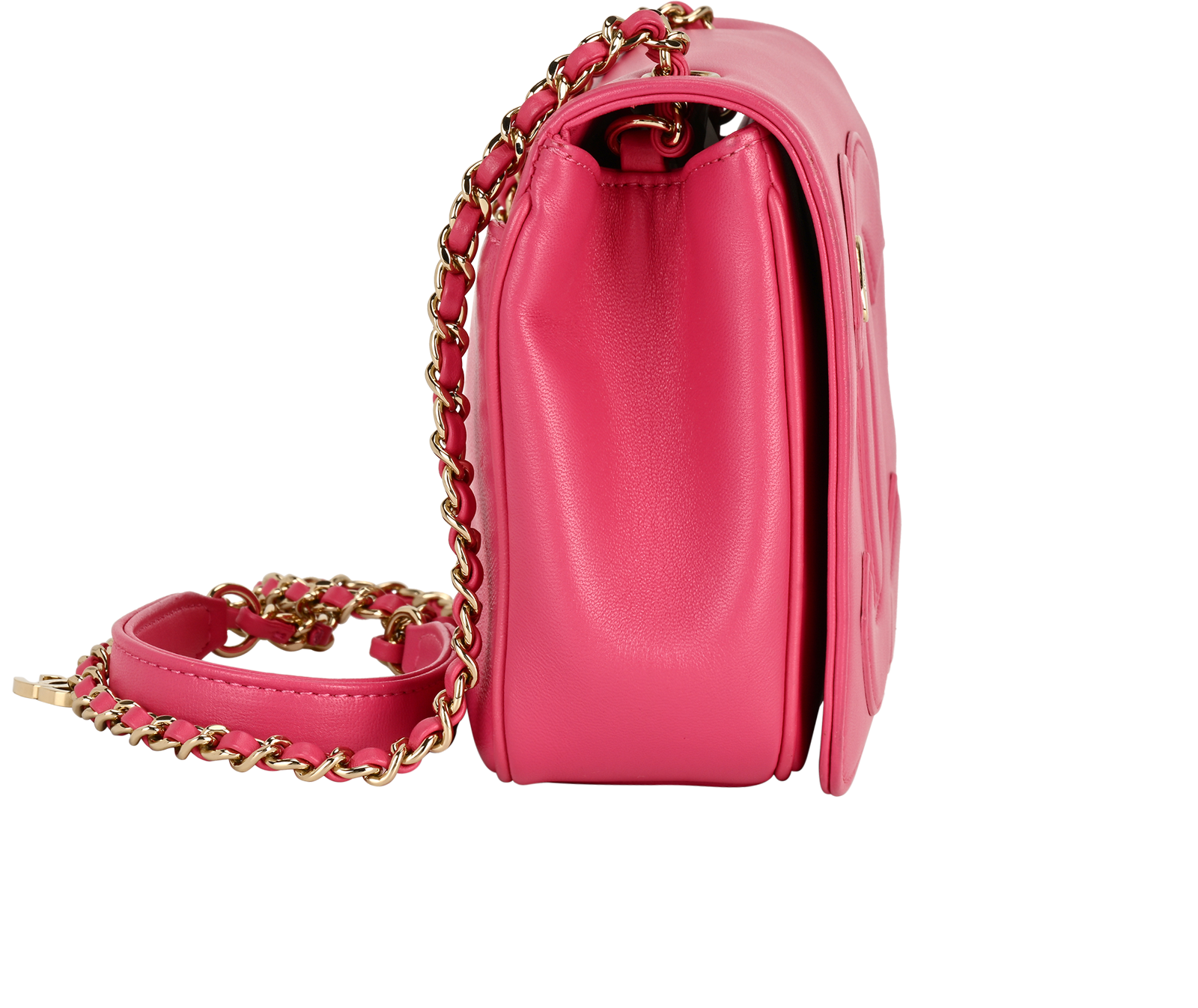 CC Mania Flap, &pound;1,900, Handbags, Pink, Leather, Side view